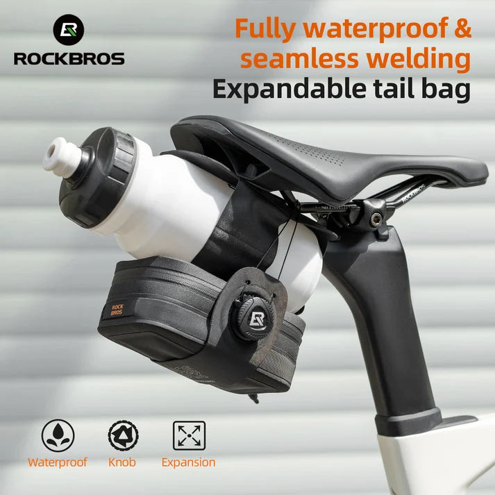 Rockbros Waterproof Road Bike Saddle Bag (Black)