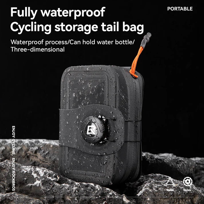 Rockbros Waterproof Road Bike Saddle Bag (Black)