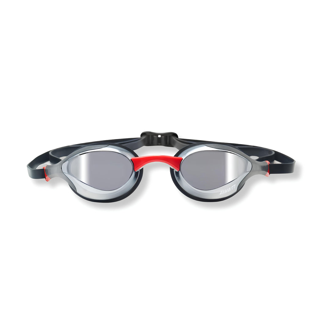 Gambitt Jet UV Swimming Googles (Black/Red)