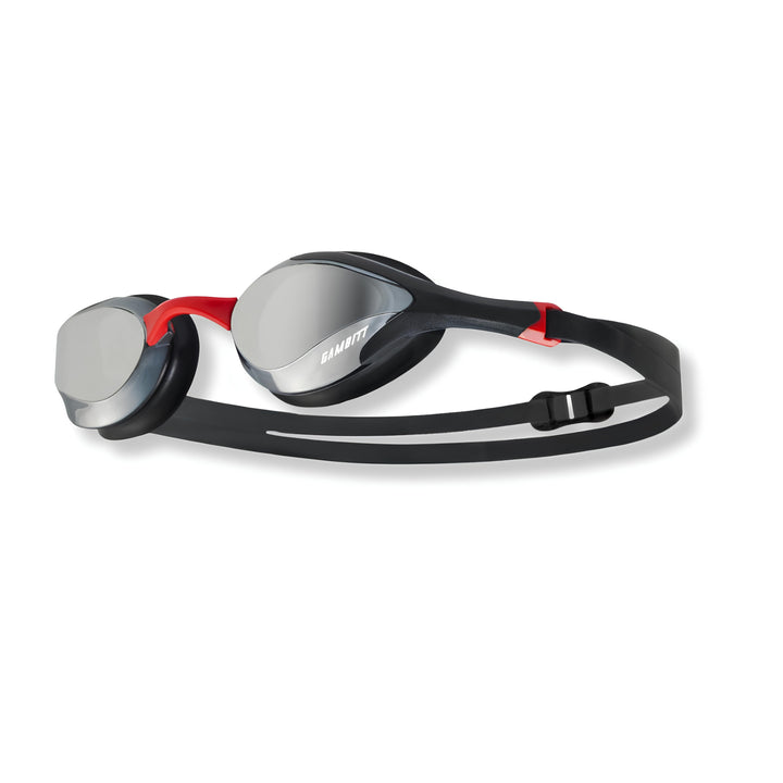 Gambitt Jet UV Swimming Googles (Black/Red)