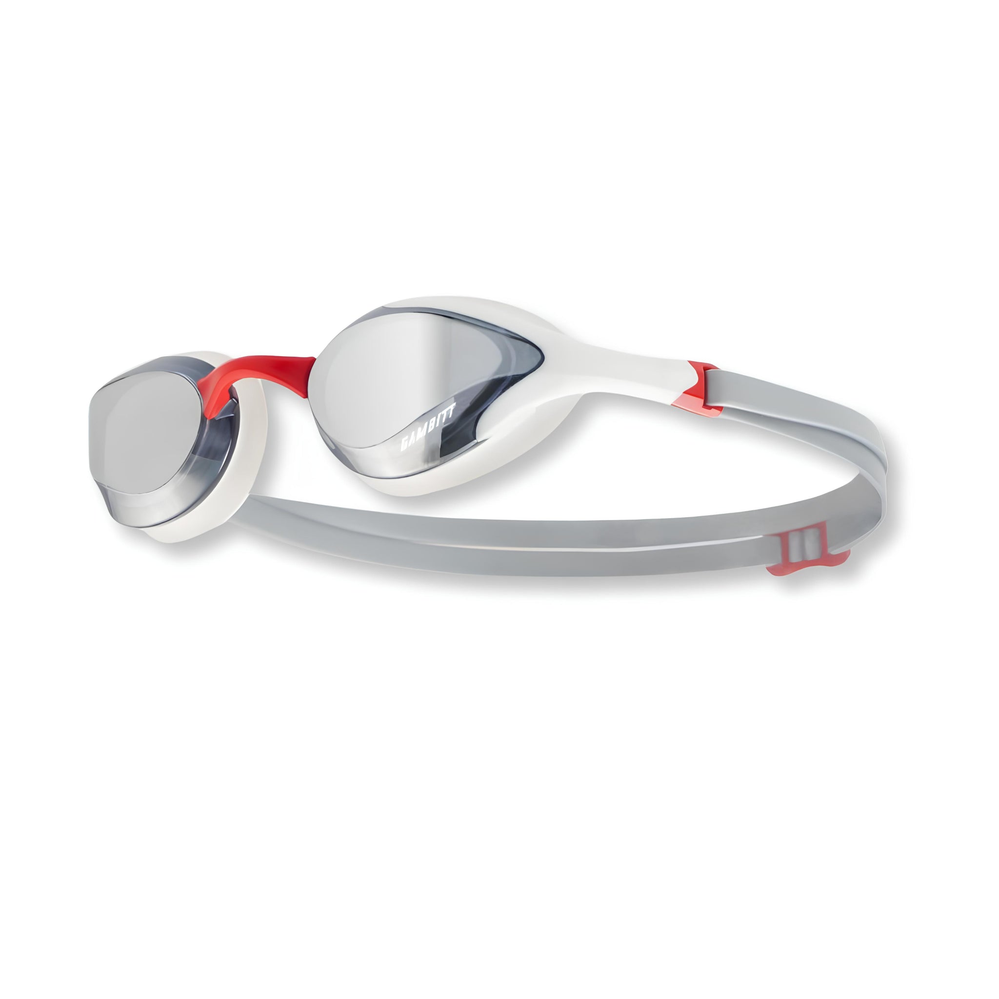 Gambitt Jet UV Swimming Googles (White/Red)