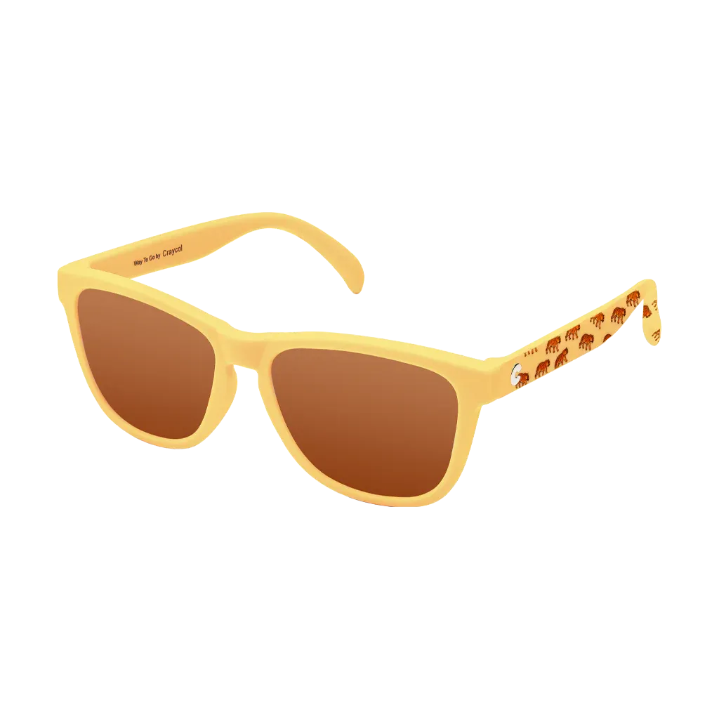 Craycol Jungle Roar Sunglasses (Brown Non Reflective/Yellow Brown)