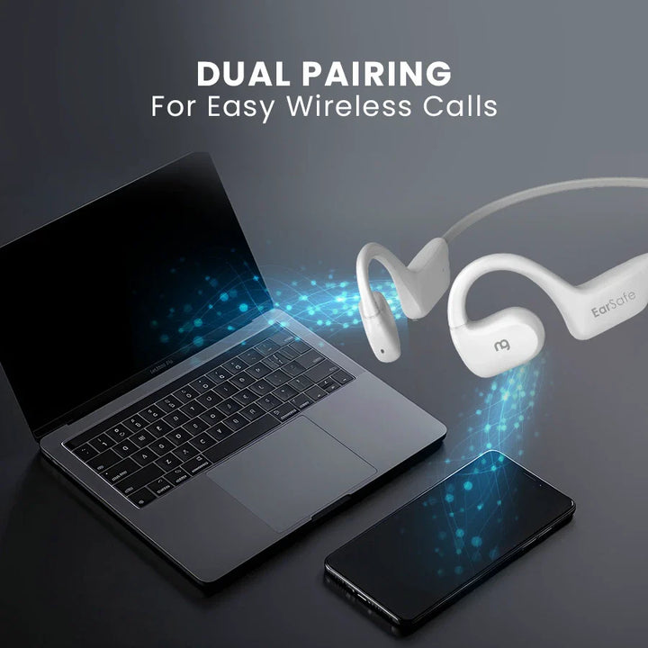 NG EarSafe Lite Open Ear Wireless Headphones (White)