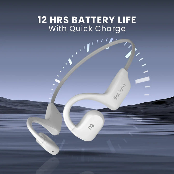 NG EarSafe Lite Open Ear Wireless Headphones (White)