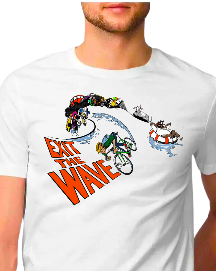 Sport Canvas Exit The Wave Classic Fit Unisex T-Shirt