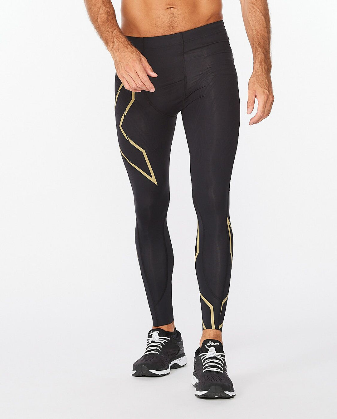 2XU Light Speed Compression Men's Cycling  Tights (Black/Gold Reflective)