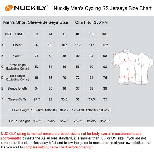 Nuckily MA033 Men's Cycling Jersey (Dark Blue)