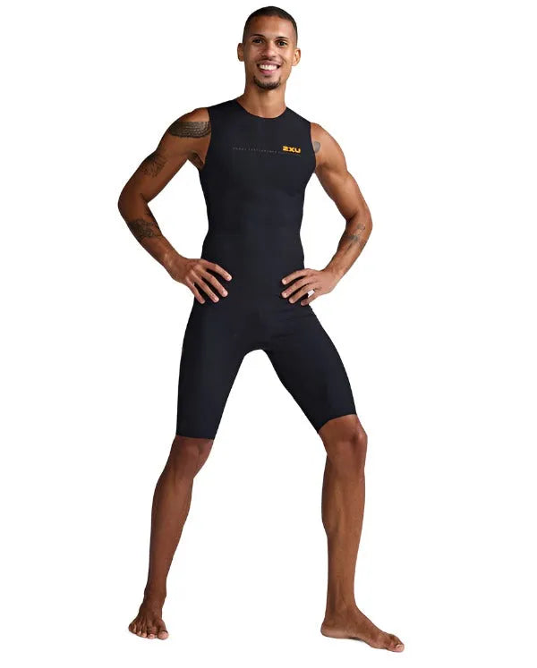 2XU MT6658D Propel Men's Swimsuits (Black/Turmeric)