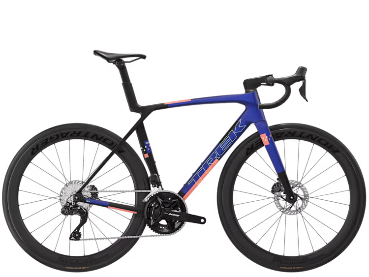 Trek Madone SL 6 Gen 8 (Matte Cobalt Blue/Trek Black/Living Coral)