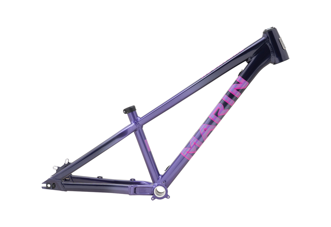 Marin Alcatraz 2 Dirt Jump Frameset in Purple Fade, side profile view