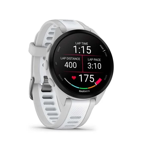 Garmin Forerunner 165 Music Smart Watch (Mist Gray/Whitestone)