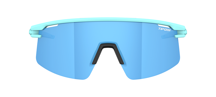 Tifosi Moab Lite sunglasses, Glacier Blue frame with interchangeable Clarion Blue lens kit - front view