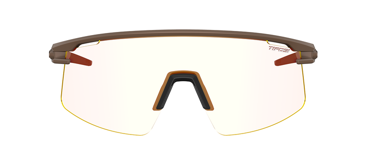 Tifosi Moab Lite sunglasses, Matte Bronze frame with Clarion Red Fototec photochromic lens - front view
