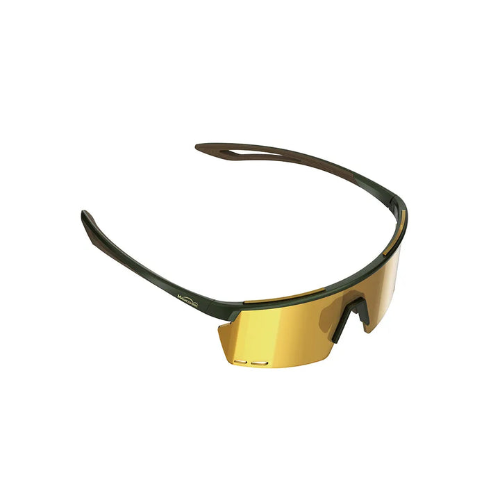 Magicshine Rouler Coated Photochromic Sports Sunglasses (Green/Brown)