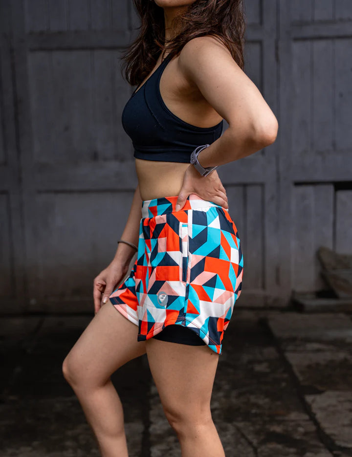 Apace 3 inch Women's Running Shorts (ArtDeco)