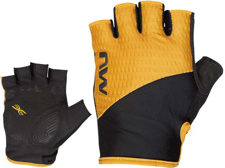 Northwave Fast Unisex Cycling Gloves (Ochre/Black)
