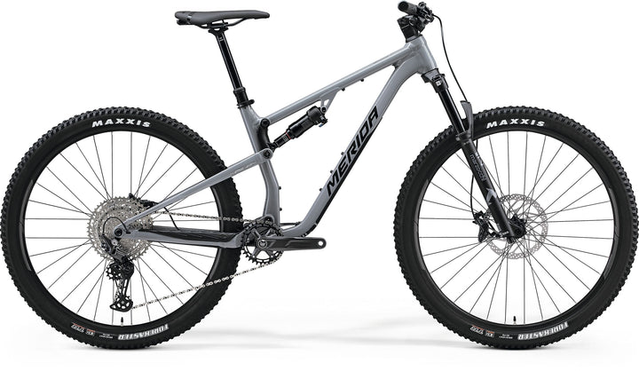 Merida One-Twenty 600 full-suspension trail mountain bike in Slate Grey/Black