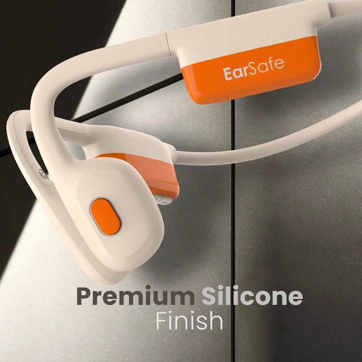 NG EarSafe Pro Mini Open Ear Bone Conduction Headphones (Beige)