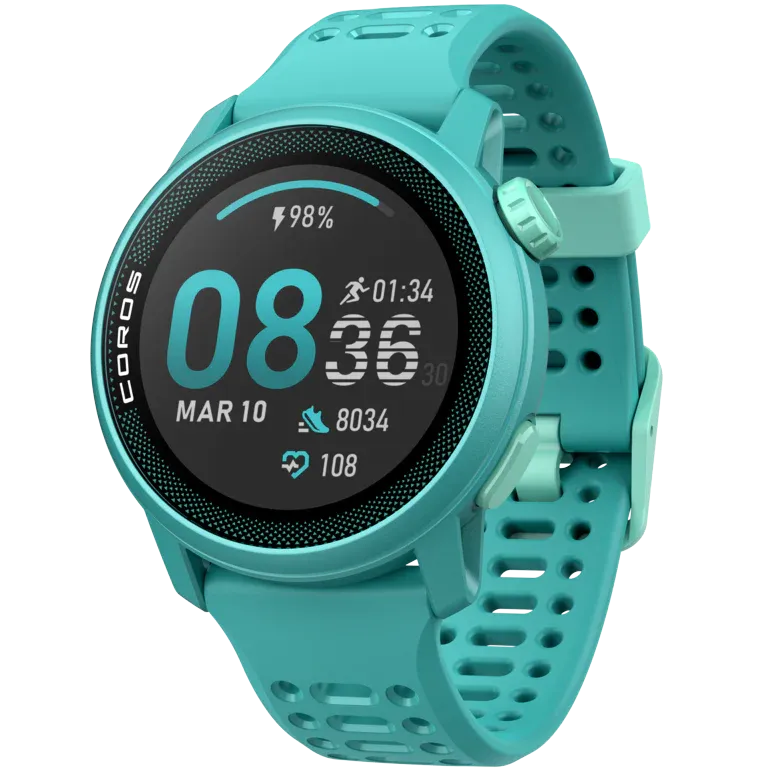 Coros Pace 3 Silicone Smart Watch (Emerald)