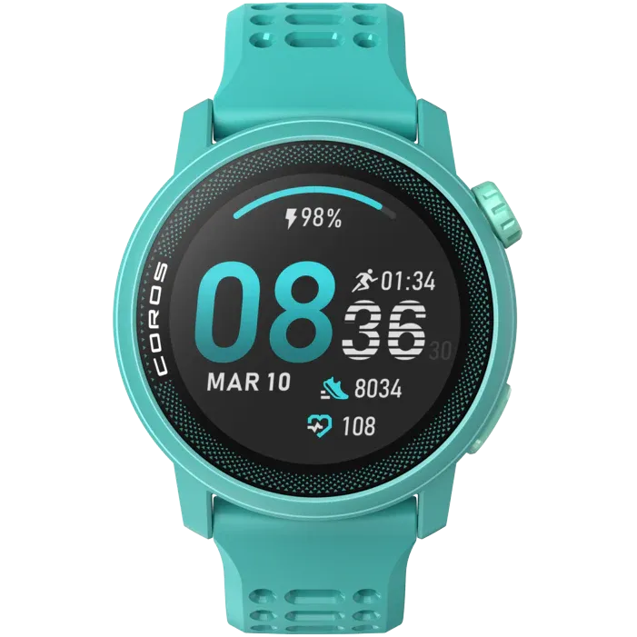 Coros Pace 3 Silicone Smart Watch (Emerald)