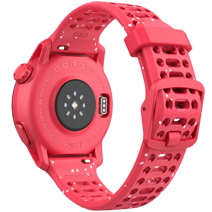 Coros Pace 3 Silicone Smart Watch (Red)