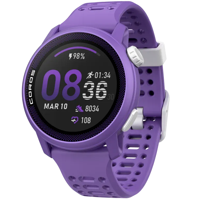 Coros Pace 3 Silicone Smart Watch (Violet)