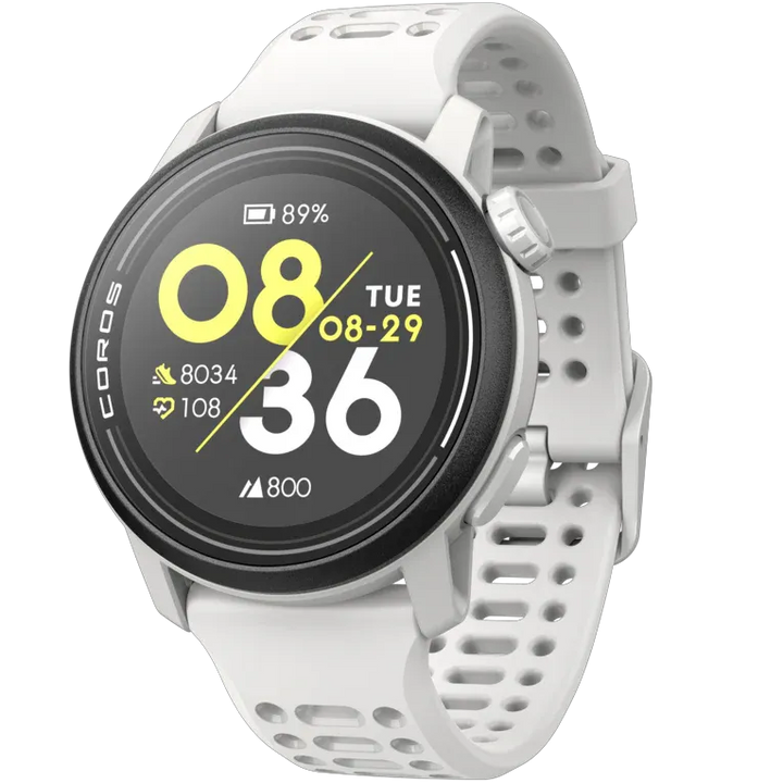 Coros Pace 3 Silicone Smart Watch (White)