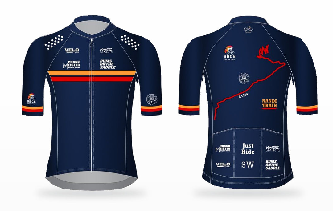 SpokesWomen Just Ride Community Unisex Cycling Jersey (Navy Blue)