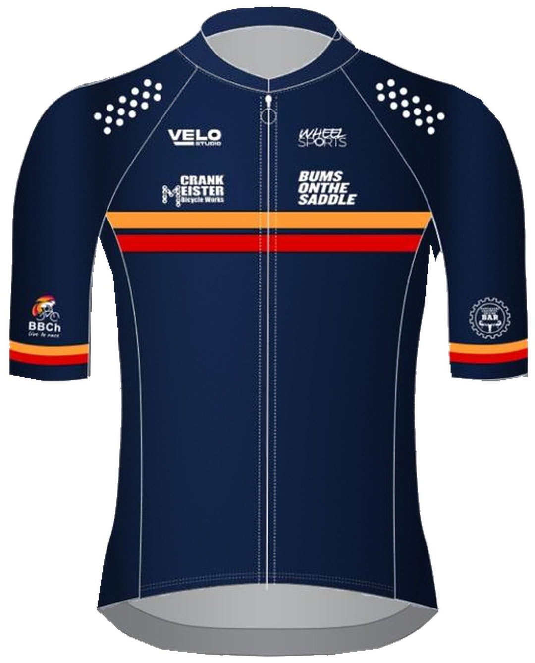 SpokesWomen Just Ride Community Unisex Cycling Jersey (Navy Blue)