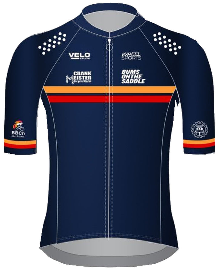 SpokesWomen Just Ride Community Unisex Cycling Jersey (Navy Blue)