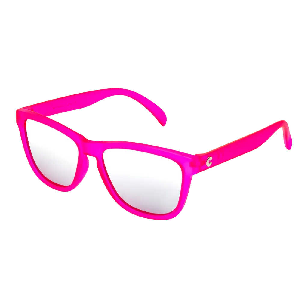 Craycol Pink Party Sunglasses (Icy White Reflective/Transparent Pink)