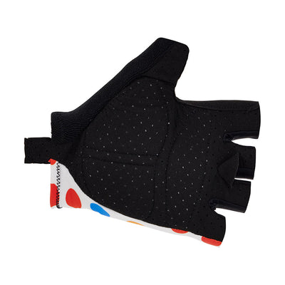 Santini Tour De France Best Climber Unisex Cycling Gloves (Polka Dots)