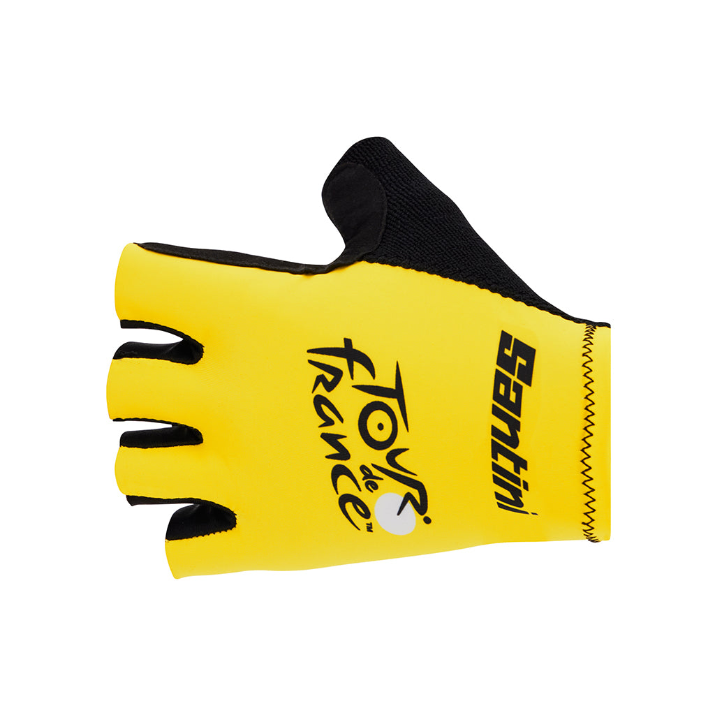 Santini Tour De France Overall Leader Unisex Cycling Gloves (Yellow)