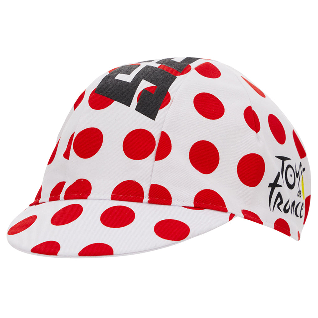 Santini Tour De France Grand Depart Pais Vasco Cycling Cap (Polka Dots)