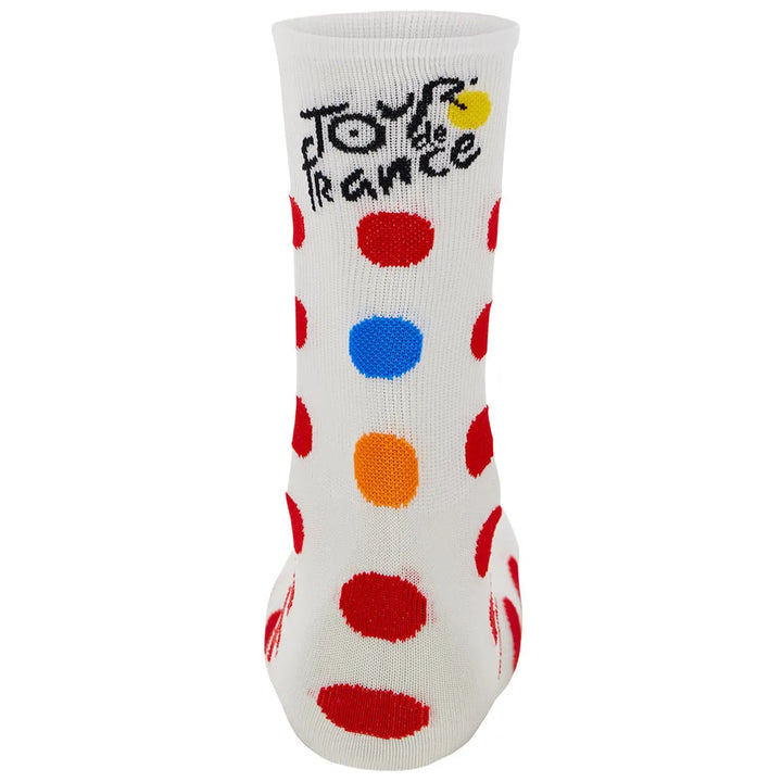 Santini Tour De France Kom Unisex Cycling Socks (Polka Dots)
