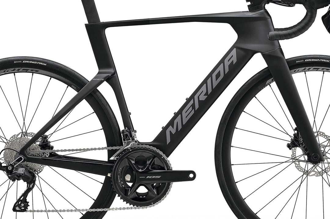 Merida Reacto 4000 Aero Road Frameset (Silk Black/Glossy Dark Silver)