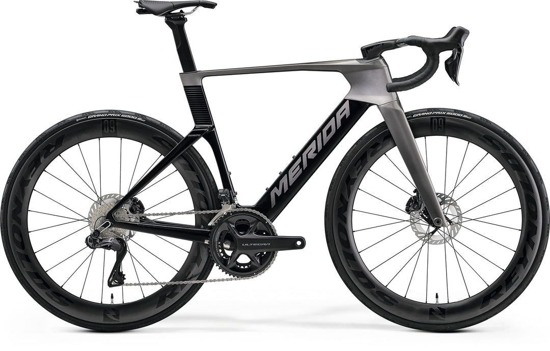 Merida Reacto 8000 carbon aero road bike in Slate Grey/Black Grey