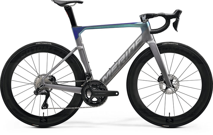Merida Reacto 9000 CF5 carbon aero road bike frameset in Shiny Black/Matt Black
