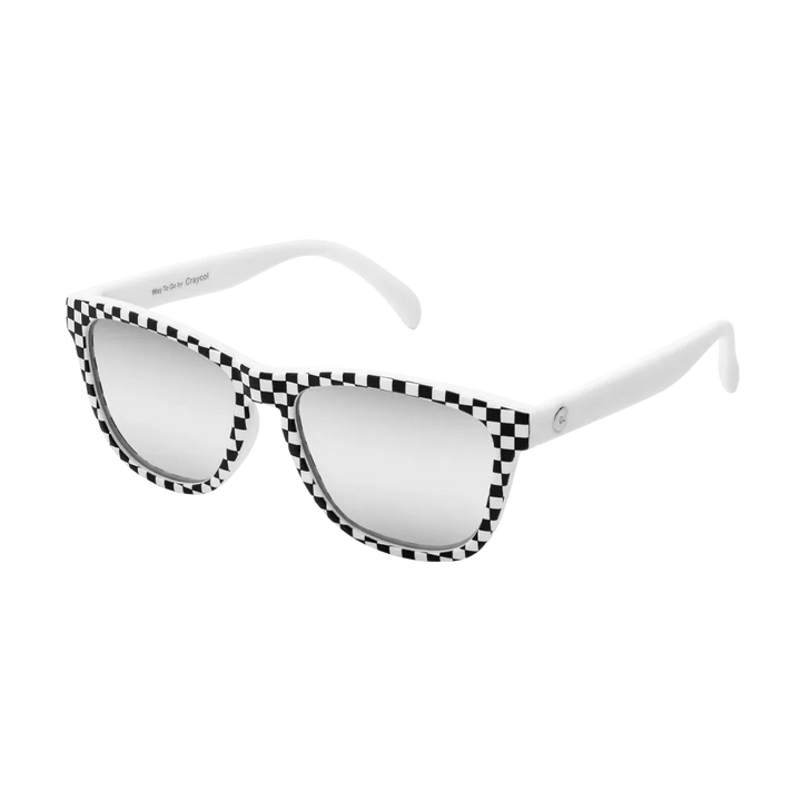 Craycol Raceready Chequered Power Sunglasses (IWhite-Black)