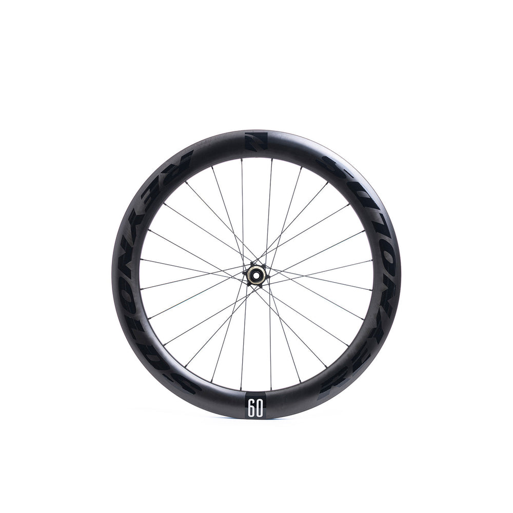 Reynolds AR60 aero road disc brake carbon wheelset, black, rim detail