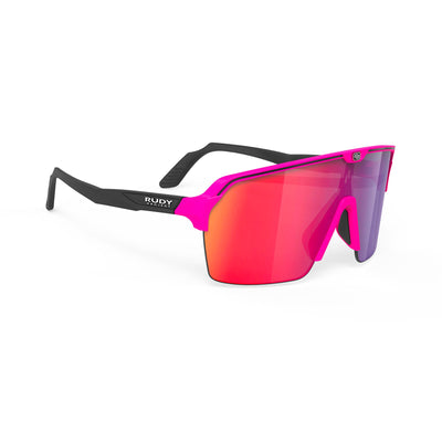 Rudy Project Spinshield Air Sunglasses (Matte Black Fluoroscent Pink/Multilaser Red)