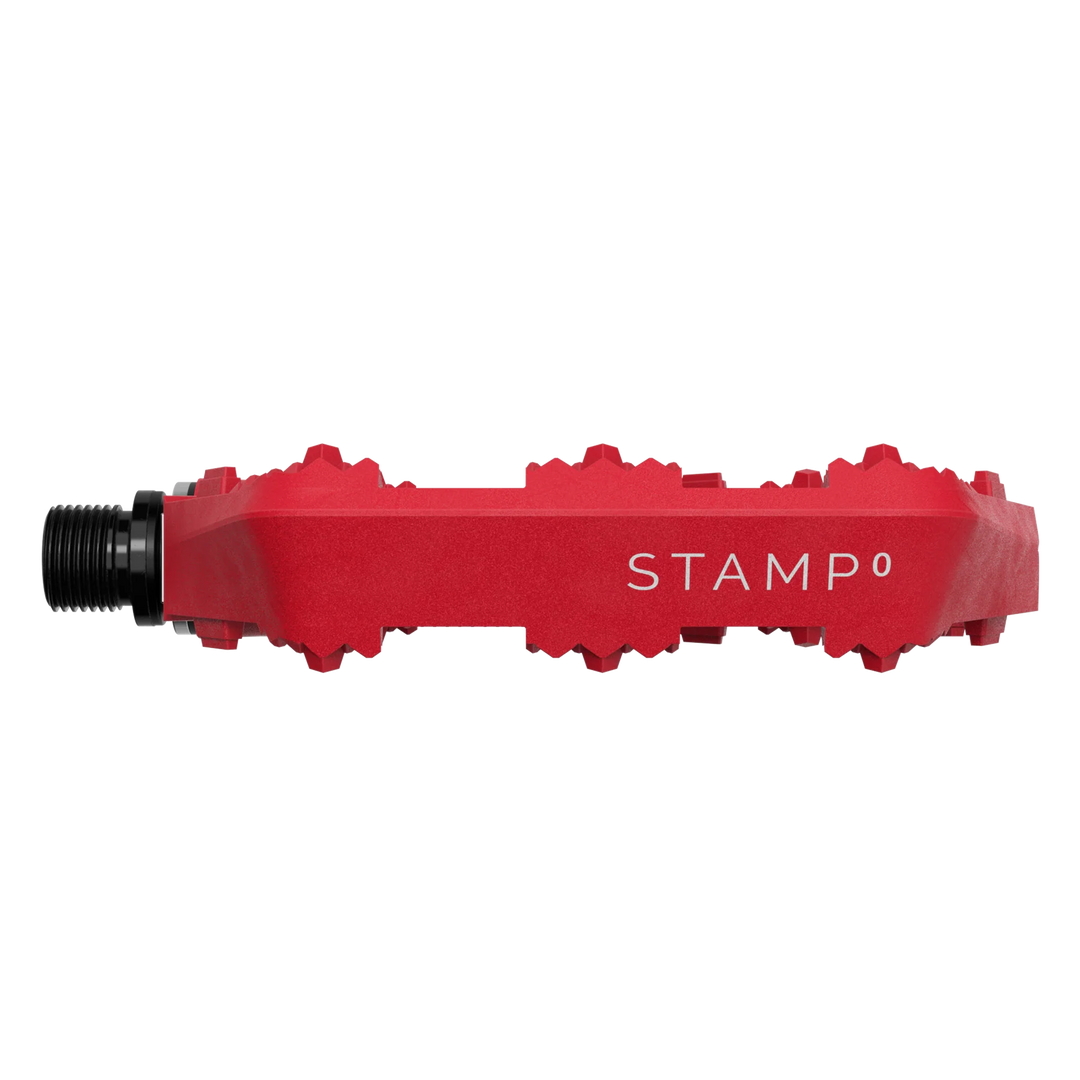 Crank Brothers Stamp 0 Large Platform Pedal (Bright Red)