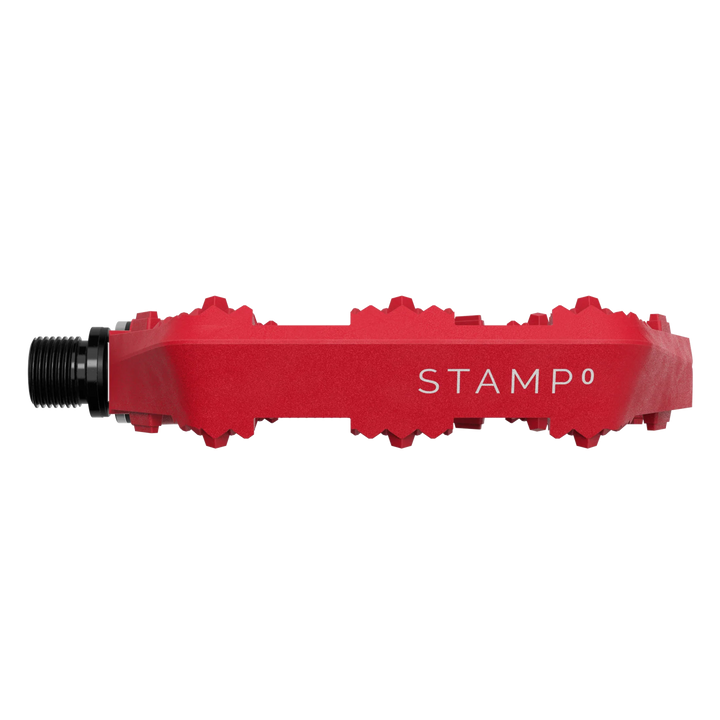 Crank Brothers Stamp 0 Large Platform Pedal (Bright Red)
