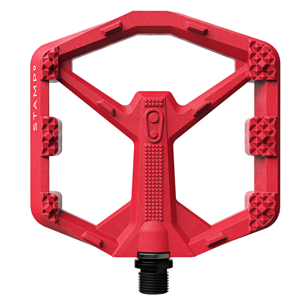 Crank Brothers Stamp 0 Large Platform Pedal (Bright Red)