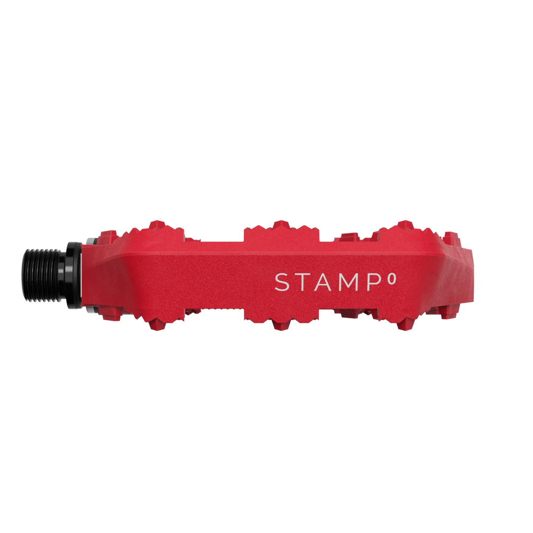 Crank Brothers Stamp 0 Small Platform Pedal (Bright Red)