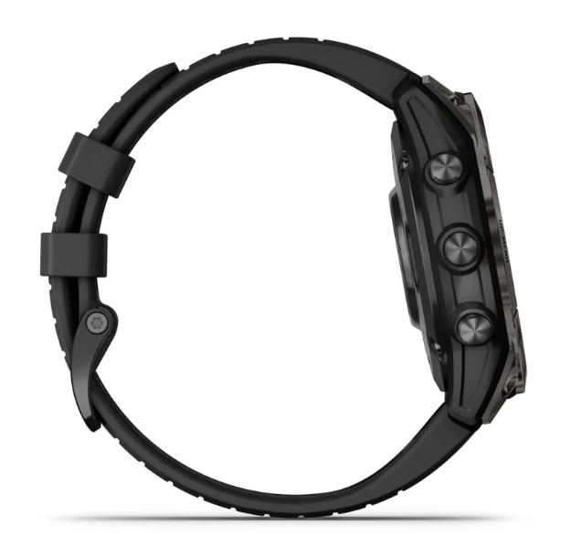 Garmin Fenix 7 Pro Sapphire Solar Edition Smart Watch (Carbon Gray DLC Titanium w/ Black Band)