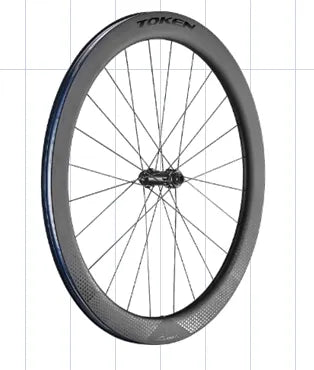 Token Konax Pro C57 Carbon Tubeless Ready Disc Brake Wheel - Shimano/SRAM (Black)