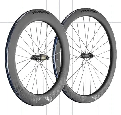 Token Konax Pro C57 Carbon Tubeless Ready Disc Brake Wheel - Shimano/SRAM (Black)