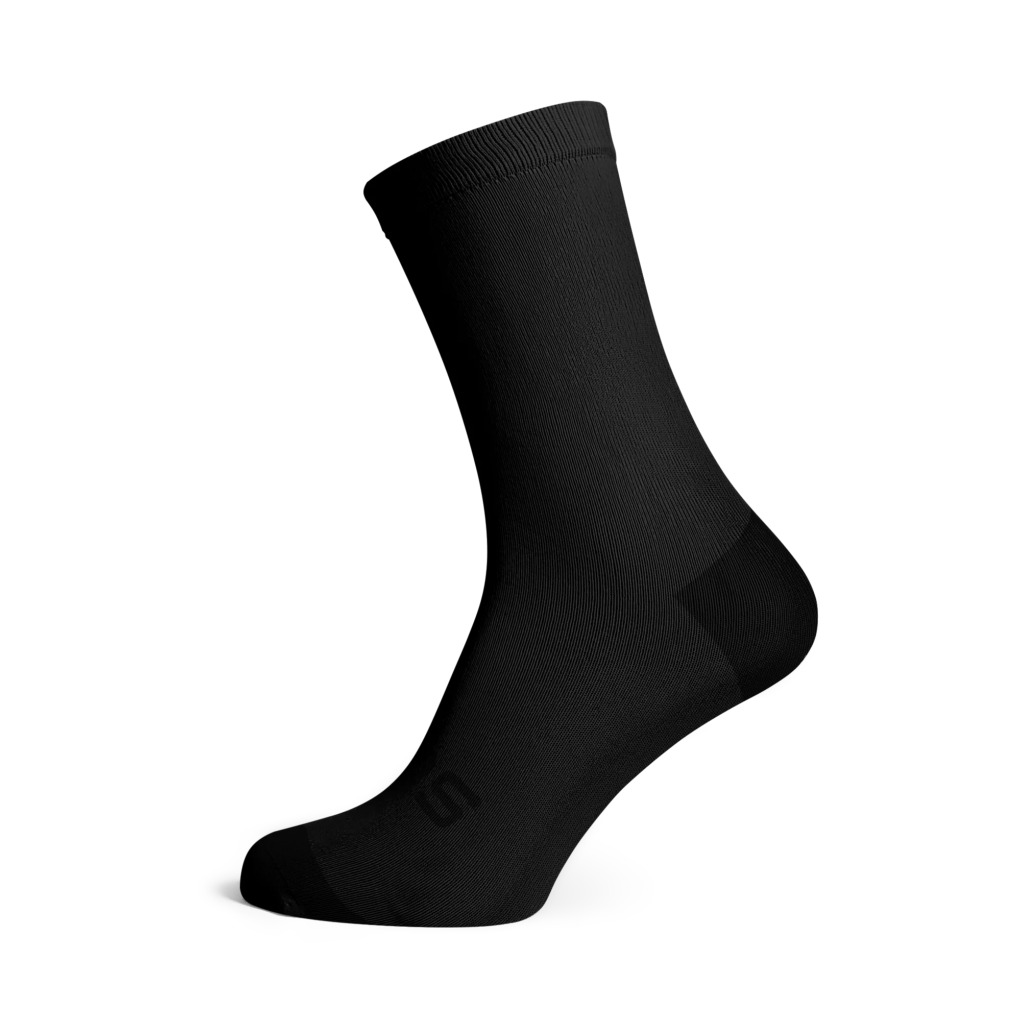Sox Footwear Solid Black Unisex Multi Sport Socks (Print)