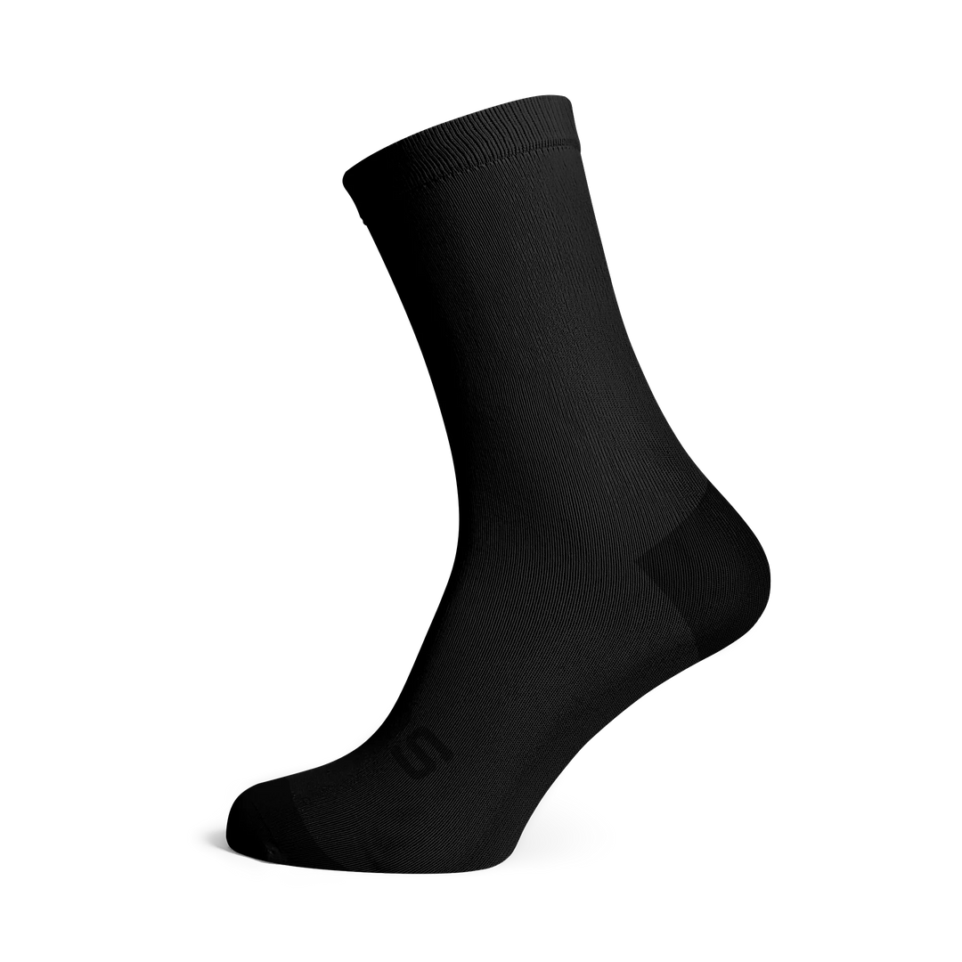 Sox Footwear Solid Black Unisex Multi Sport Socks (Print)